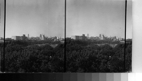 Minneapolis Sky Line from River Bridge