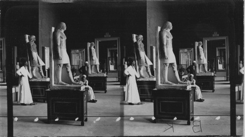 Statues of Ranefer Priest of Ptah, God of Mephis, Gizeh Museum, Cairo, Egypt