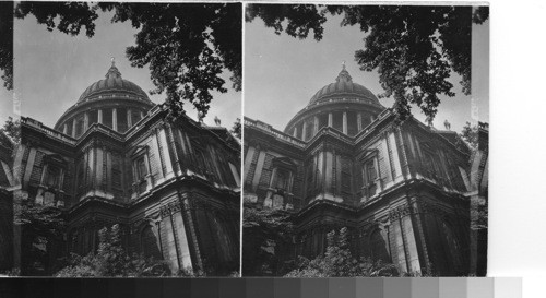 St. Paul's Tower from St. Paul's Gardens. London