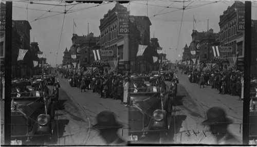 Presidential Parade on Broadway. St. Butte, Montana