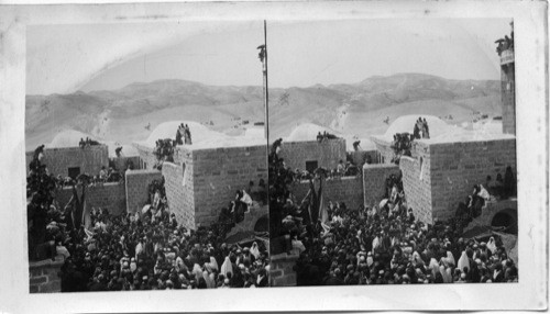 Mohammedan Pilgrims Dancing in the Court of Neby Mousa