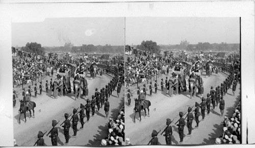 Durbar Procession passing Jumma Musjid - Delhi - India