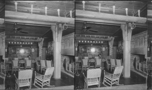 Lobby of Zion Lodge, Interior. Utah