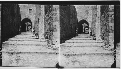 Street of Arches. Jerusalem. Palestine