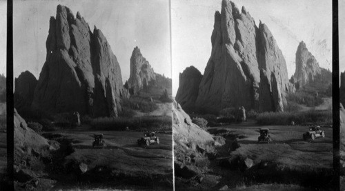 Cathedral Spires in the Garden of the Gods. Colorado Springs, Colorado