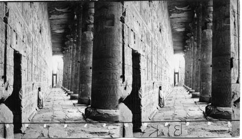 Lofty Hall of the Great Temple of Horns at Edfu