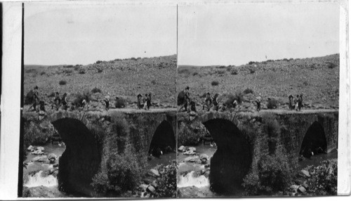 Roman Bridge over the Hasbany near Caeserea, Palestine