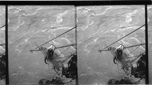 Siwash Indian Fishing for Salmon Hauling UP a 30-Pound Fish. Fraser River. B.C. Can