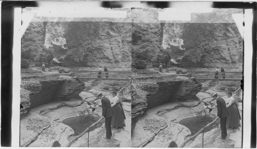 Grandly picturesque - the Pools Baptismal Font - Watkins glen. N.Y