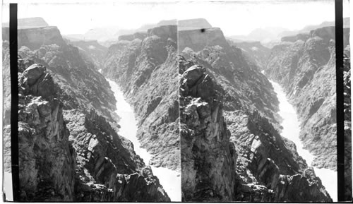 "The sinuous Colorado, yellow as the Tiber," north from Bissell's Point, Grand Canyon, Arizona