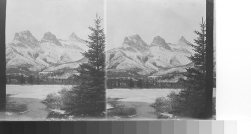 The "Three Sisters", Canmore, Alberta,Can