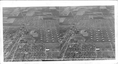 Airview of Continental Oil Company Refinery & Tank Farm, Ponca City, Okla. Copy supplied by Ponca City C of C. Original prints returned to owner 6/30/48