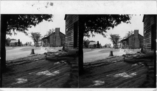 The reconstruction of New Salem. The Main St. as it appeared in Lincoln's Day. New Salem - Illinois