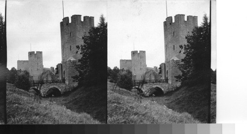 Visby's northeastern walls. Island of Gotland. Sweden