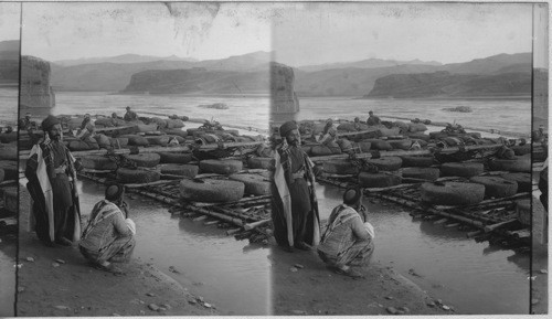 Loaded Raft on the Tigris River at Bagdad. Mesapotamia — Calisphere