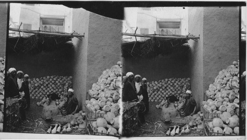 A Potter at Work in Pottery at Keneh. Egypt