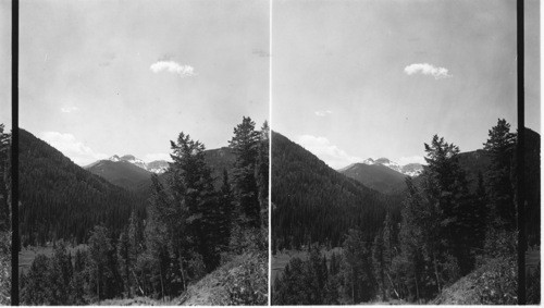 Mts. ascending Sylvan Pass, Yellowstone, Wyo