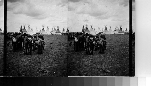 Curly Bear's Dance - Piegan Indians - 1909