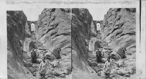 Stairway up Mt. Sinai’s steep sides above the convent, used for centuries by pilgrims. Egypt