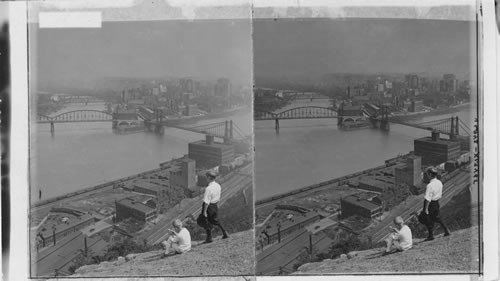 Monongahela and Allegheney Rivers. Pittsburgh. Penn