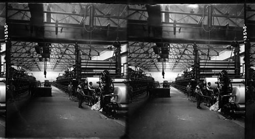 Great paper machines producing over 500 feet "news" paper per minute (rolls 150 ft.). Palmer, N.Y