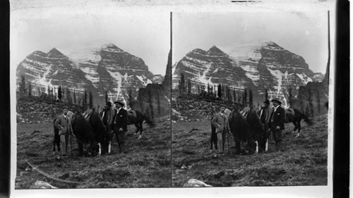 Mt. Temple from Summit of Mt. Saddleback, Laggan, Can. B.C. (?) Rocky Mts. Park