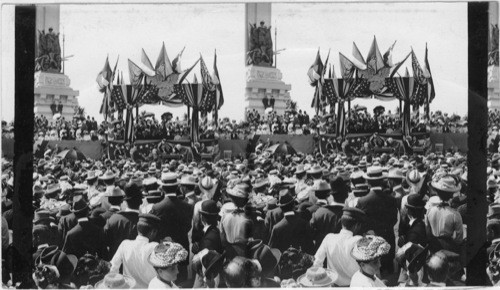 President and Mrs. McKinley with other notables at the Pan American Exposition