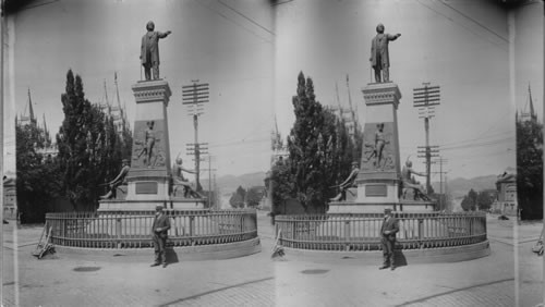 Statue of Brigham Young. Salt Lake City, Utah