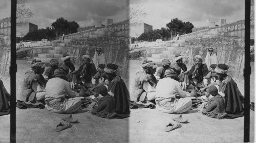 Natives Feasting Jerusalem Palestine