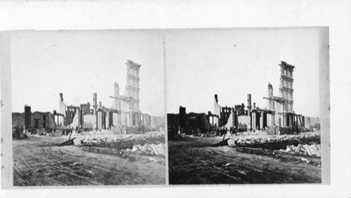 Honore Bldg., Ruins?, Chicago, Ill. (neg. uneven)