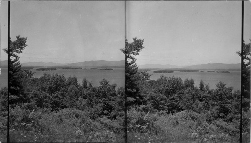 Lake Winnepesaukee from Locke's Hill. N. H