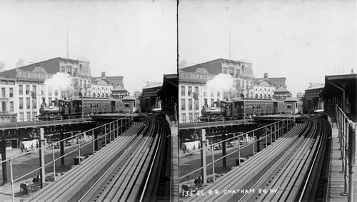 Elevated R.R Chatham Square, N.Y. City, N.Y