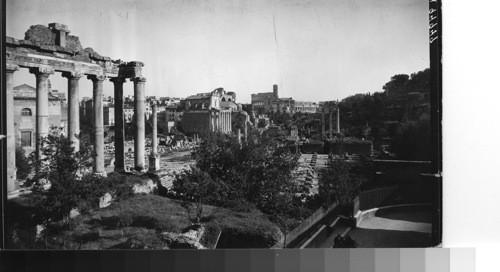 Forum from the Capitoline. Rome, Italy