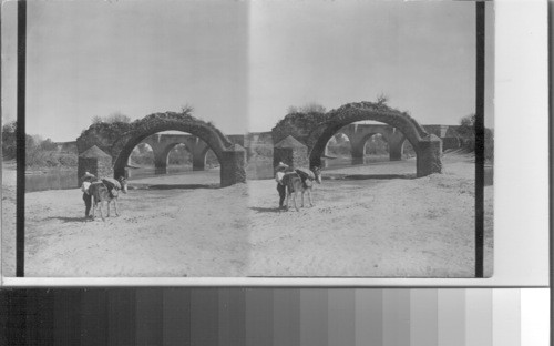 Ruins of old bridge, Acambaro, Mexico