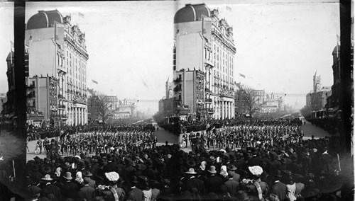 A Parade on Penna [Pennsylvania] Ave. Washington, D.C