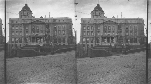 Post Office Building and Bishop Laval Monument, Province of Quebec, Canada