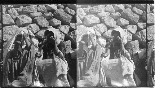 Pitiful Condition of Lepers Begging outside the Walls, Jerusalem