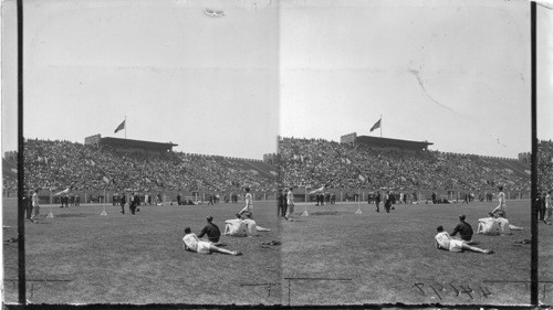 Grand Stand, Staff Field, Intercollegiate Meet, Chicago, Ill