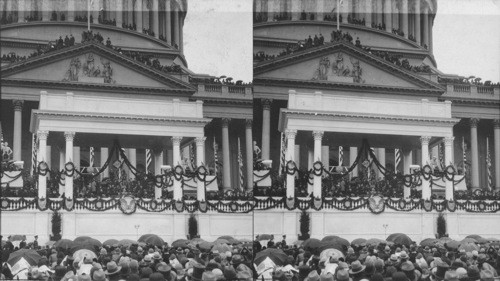 Pres. Hoover taking Oath of Office, Wash. D.C. Chief justice Taft administering. Wrong - Looks like Hoover delivering his Inaugural address. Pres. Hoover delivering his Inaugural Address, March 4, 1929, Wash., D.C