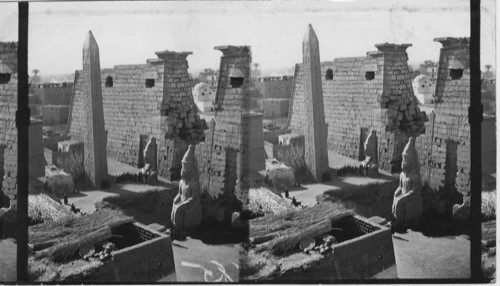 Temple of Luxor, Pylon and Obelisk Egypt