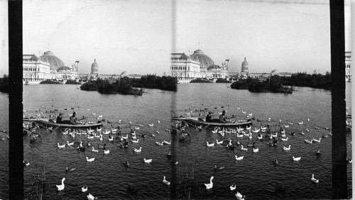 The crowd of the lagoon, World's Columbian Exposition