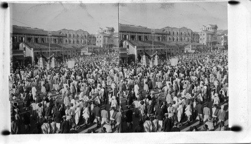 The Moharram Procession, Bombay, India