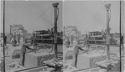 Traveling Granite Surface Machine near Cape Ann, Mass