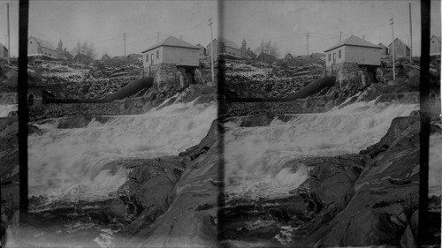 The Lower Falls and Power House at Bracebridge, Muskoka, Canada