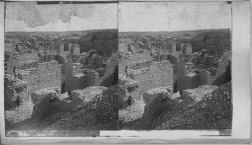 Desolate Ruins of Mighty Babylon showing Palace of Nebuchadnezzar (sixth century B.C.) Babylon. Mesopotamia. Asia