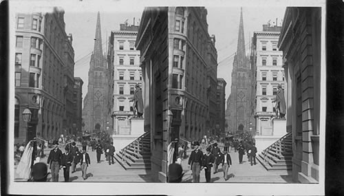 Among the “Bulls and Bears” on Wall St., N.Y. City, U.S.A