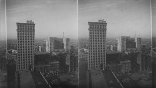 From roof of Texas Hotel at 8th & Main St. looking to new Fort Worth Club Bldg. Fort Worth, Texas. New Fort Worth Club Bldg. and City from Roof of Texas Hotel, Texas