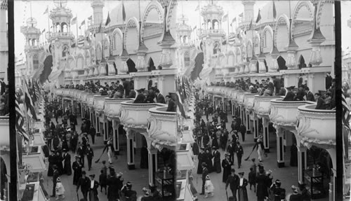 Scene in Luna Park, Coney Island, New York