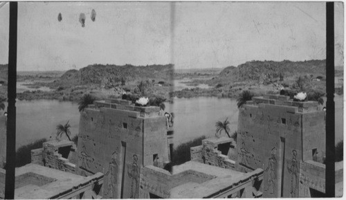 Philae, north from First Pylon. Egypt. Keep as a guide for future photography