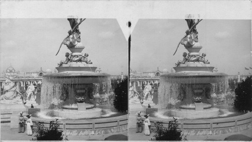 Monumental Fountain, Spirit of the Pacific. La. Purch. Expo. St. Louis World's Fair, Missouri